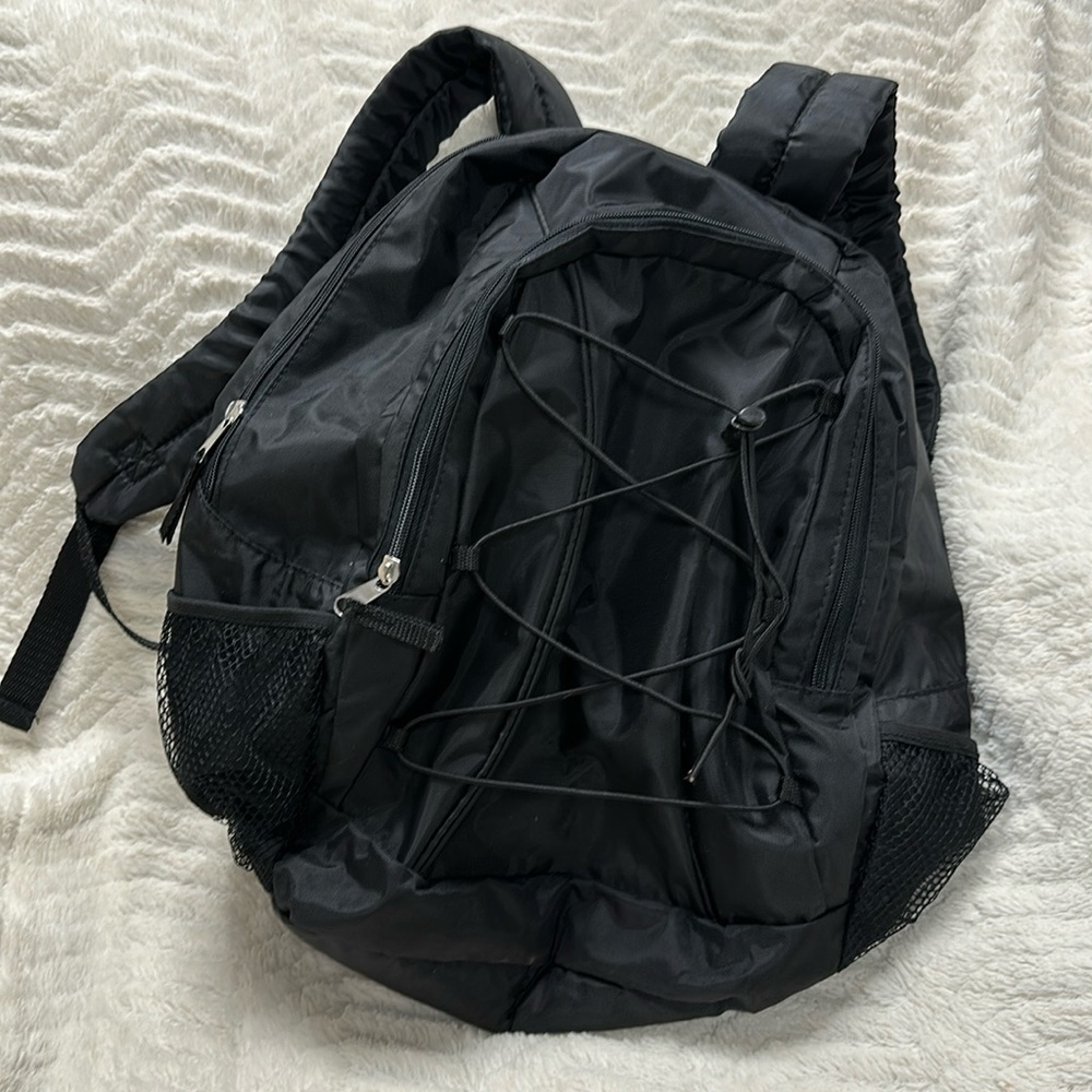 Black Unisex Backpack
